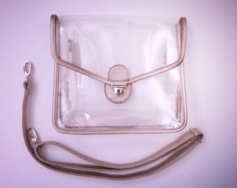 All Pro Clear Crossbody Bag by Sidelines. NFL Bag Policy Compliant.