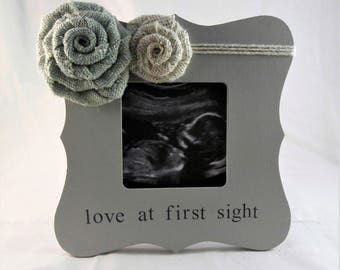 Frame for Ultrasound gifts, Baby shower gift for mom to be gift, love at first sight frame