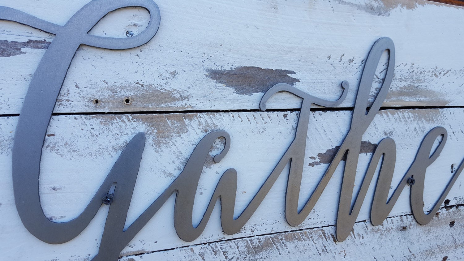 Gather Word Signs Metal Farmhouse Decor Rustic Sign Gather Word Signs Metal Farmhouse Decor Rustic Sign