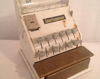 Cash register toy of Imitation Metal year 60 Vintage Rare