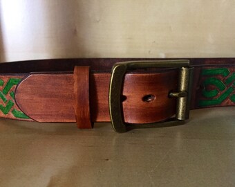 Celtic belt, leather belt, larp belt, elf belt, larp leather, fairy belt