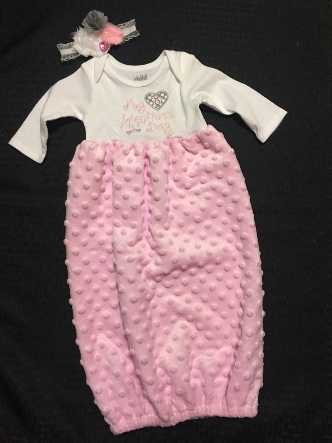 Handmade baby gownBaby gowns Monogrammed Baby Gown Going