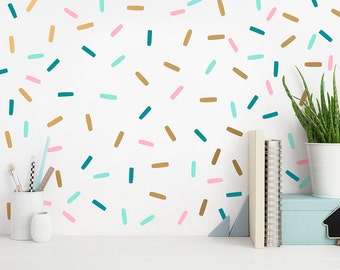 Confetti Wall Decals - Sprinkles Wall Decal Set, Peel and Stick Wall Stickers, Nursery Decals, Modern Wall Decals