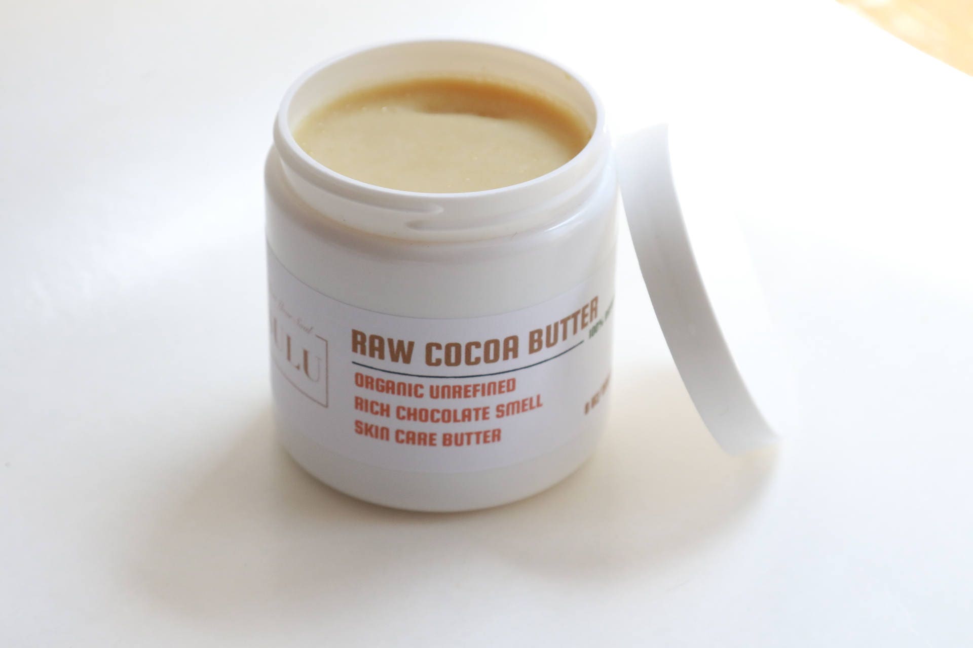 Pure Organic raw unrefined Cocoa butter all natural from 4 oz