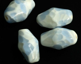 Vintage Japanese faux gemstone bicones. 10x16mm. Pkg of 10. b11-bl-0973(e)