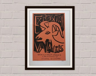 Picasso Print - Vintage Picasso Print - Picasso Poster - Vintage Book - Book Print - Book Plate - Pablo Picasso - Art - Wall Art 1964