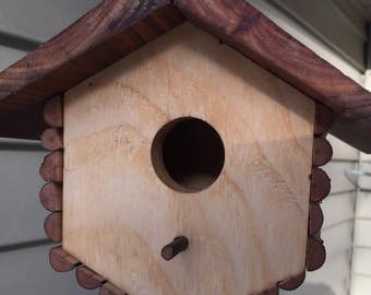 Log birdhouse | Etsy