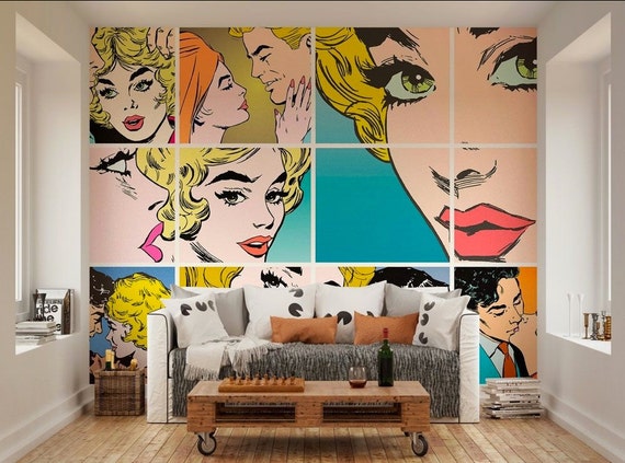 Photo Wallpaper Wall Murals Pop Art Wall Decals Bedroom Decor