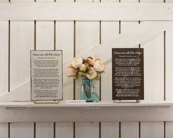 Footprints in the sand poem wood sign 9x14.5