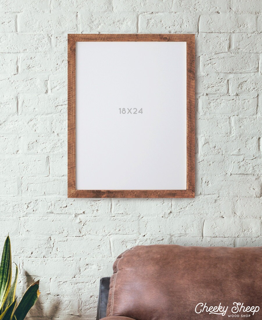 18x24x1.5 Rustic Picture Frame No Glass Distressed frames
