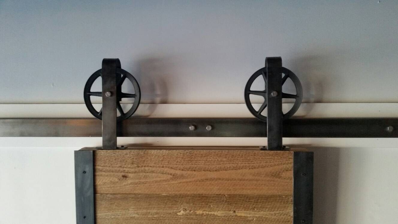 Top Mount Sliding Barn Door Hardware 100 Steel USA Made.