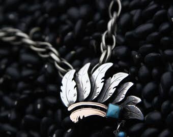Hanging Feather Headdress