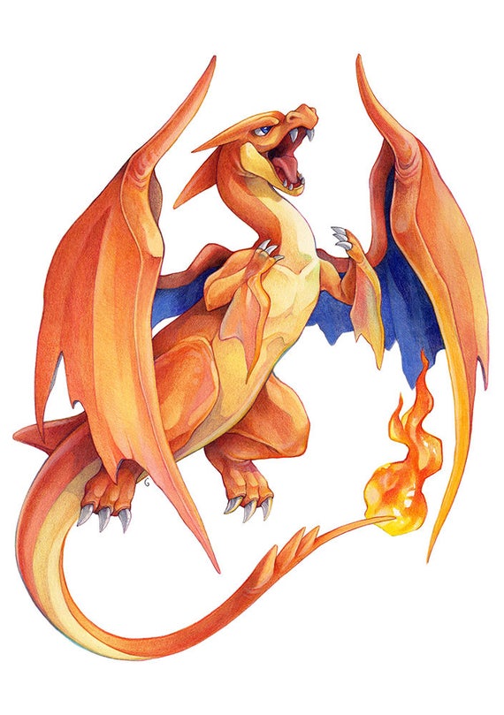 a4 print mega charizard y