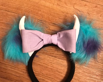Sulley Mickey Ears, Monsters Inc Disney Ears, Custom Disney Ears