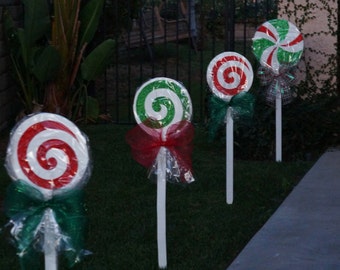 Christmas Lollipops for yard decorations by LollipopsGalore