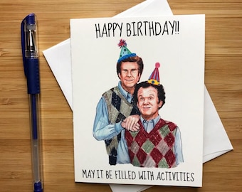 Step Brothers Birthday Card, Funny Birthday Card, Step Brothers Movie, Will Ferrell, Comedy Gift for Him, Prestige Worldwide, Bday Greeting
