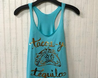 Tacos tequila tank | Etsy