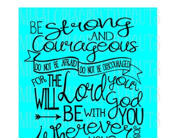 Download Adult Coloring Page Joshua 1:9 Be Strong And Courageous