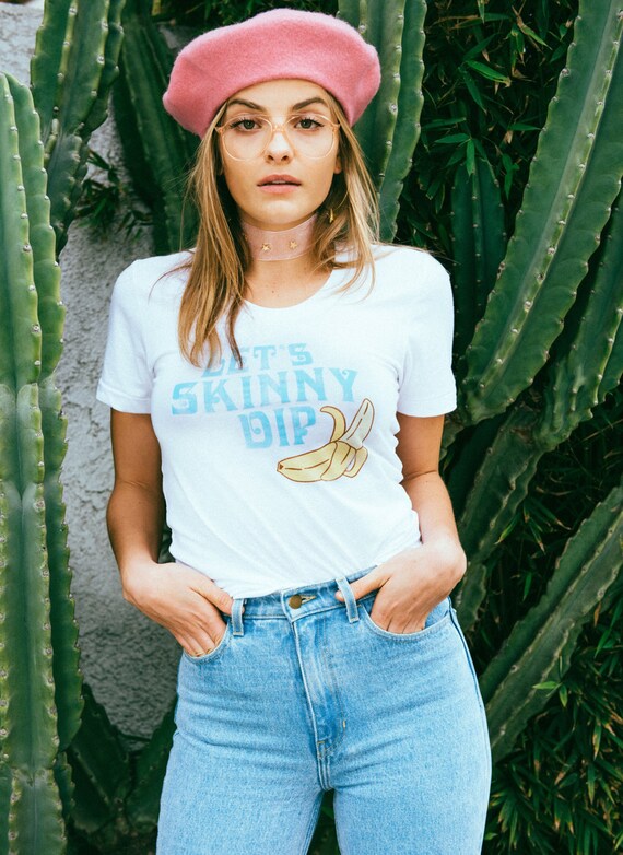 Skinny Dip t-shirt womens clothing vintage inspired 70s
