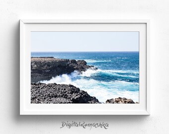 Ocean Art Print, Beach Wall Art, Ocean Wall Art, Large Poster, Beach Photography, Ocean Wave, Beach Print, Water Print, Sea Art, Sea Print