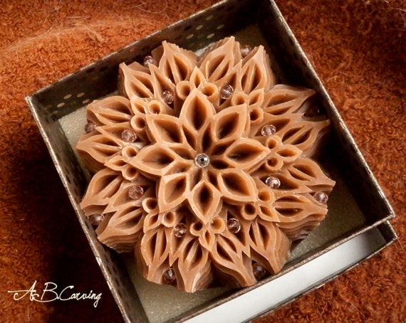 40%OFF Handmade Carving soap, hand carved soap, cinnamon carving soap, mandala carving soap, glycerine carving soap, lavender cinnamon soap