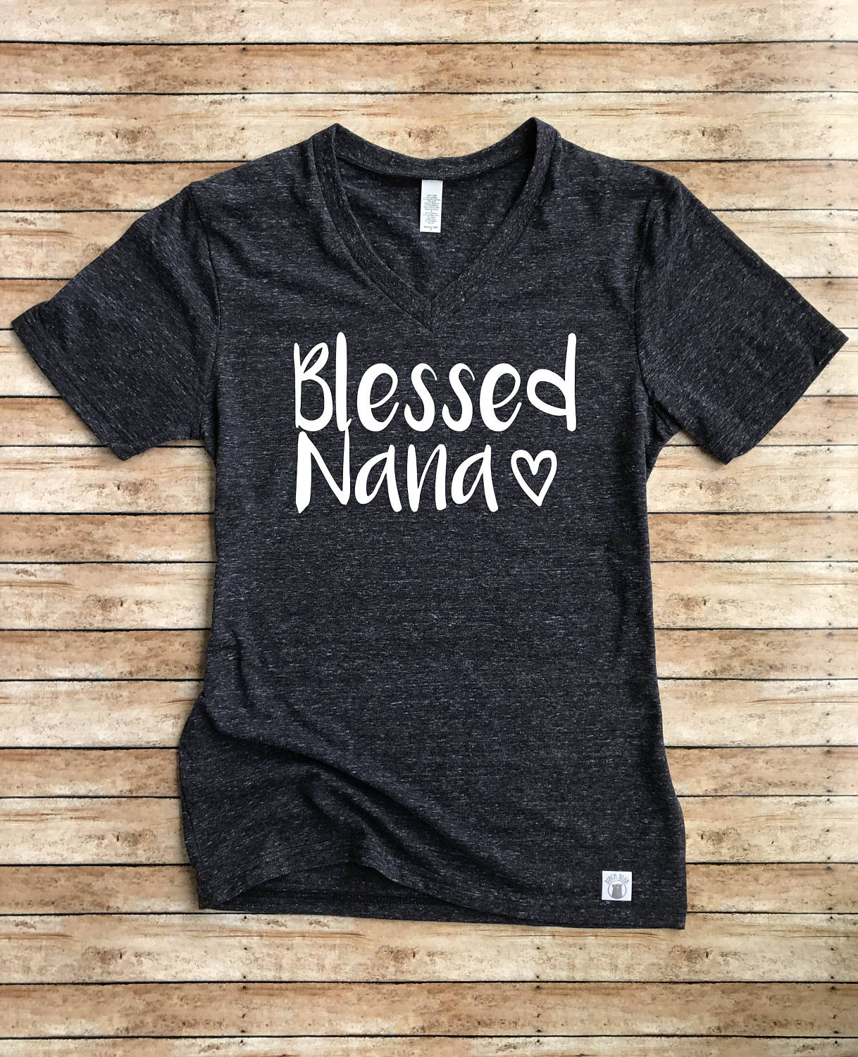 Unisex Tri-Blend V-Neck T-Shirt Blessed Nana Nana T shirt