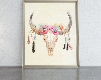 Bull Skull Wall Decor cow skull wall art | etsy Bull Skull Wall Decor cow skull wall art | etsy