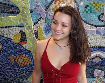 Petite Blue Turquoise Choker