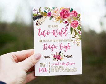 Two Wild Birthday Invitations 10