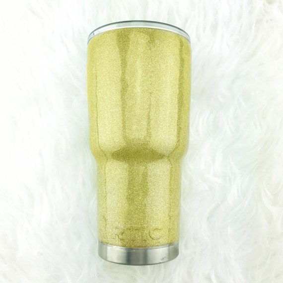 The 24K Gold GLITTER Stainless Steel Tumbler RTIC YETI