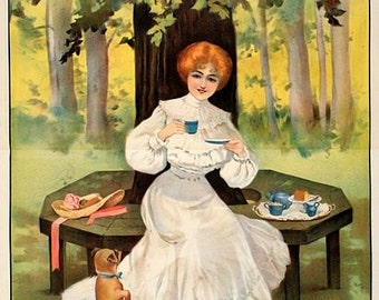 Vintage Mazawattee Tea Advertising Poster A3 Print