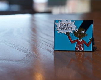 Don't Shoot Jerald // Black Lives Matter, Pin, Lapel Pin, Flair, Brooch, Shrink Plastic, Button, Handmade, DIY, Tiny, Hey Arnold, Statement