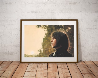 Neil Young illustration Poster