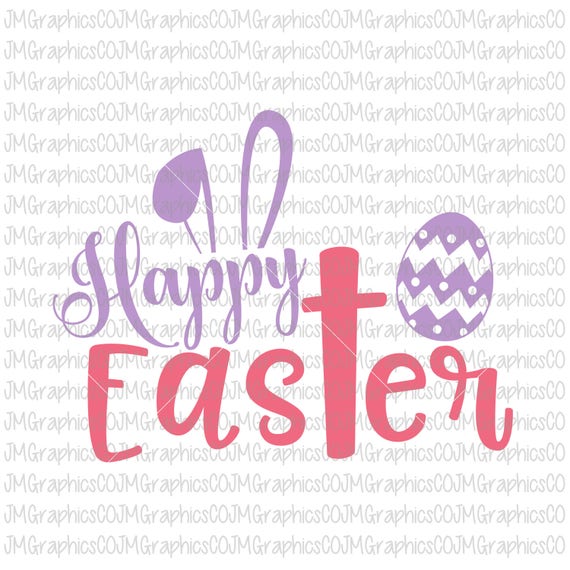 Download Happy Easter svg eps dxf png cricut or cameo scan N cut