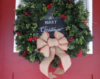 Merry Christmas Banner Burlap Christmas Fireplace Banner Christmas Wall Banners Snowflake