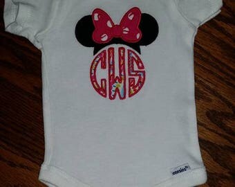 Monogrammed Minnie Mouse Ears