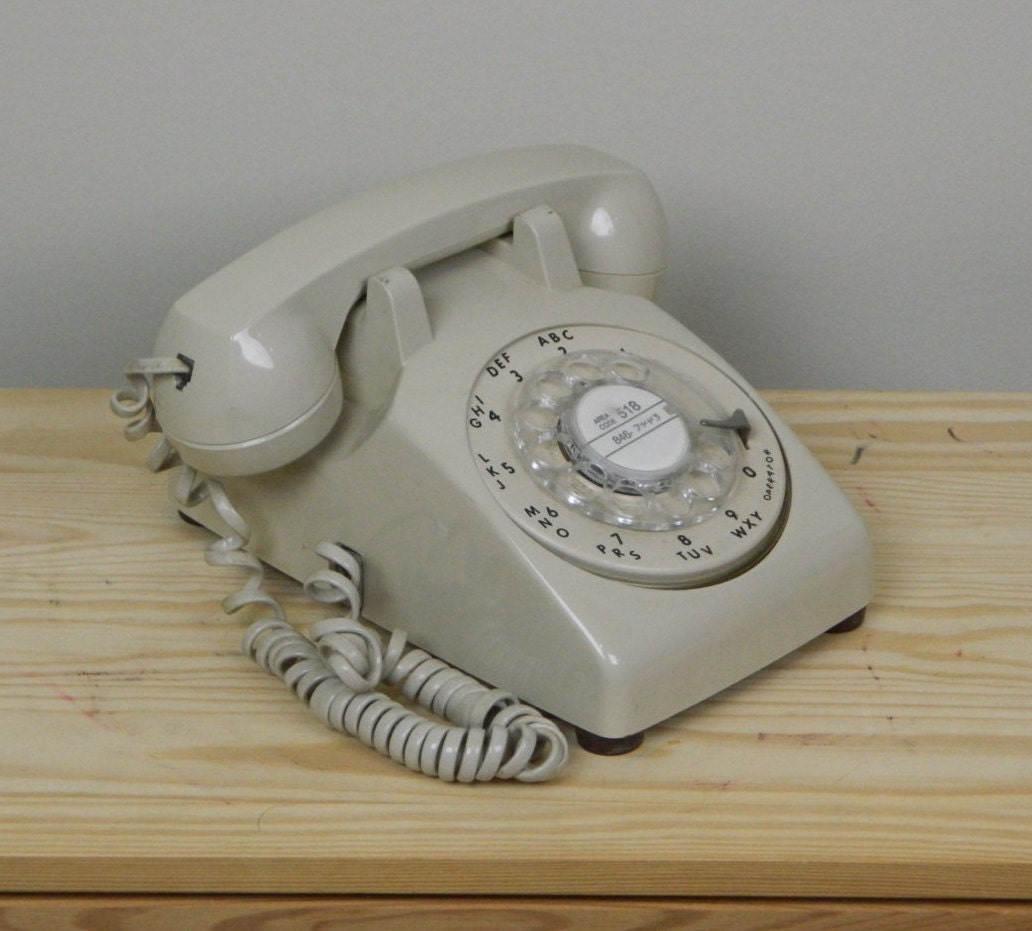 1960s Bell Telephone Desktop Rotary Telephone