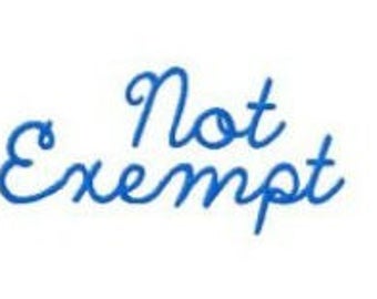 Cursive Script Font Titles Not Exempt Machine Embroidery Font Set Instant Digital download