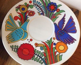 70's Vintage Villeroy and Boch Acapulco saucer plate