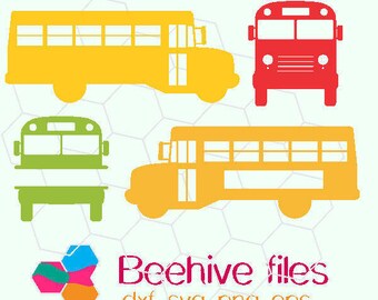 School Bus, Back to School, school bus driver gift, bus silhouette in svg, dxf, png, eps format