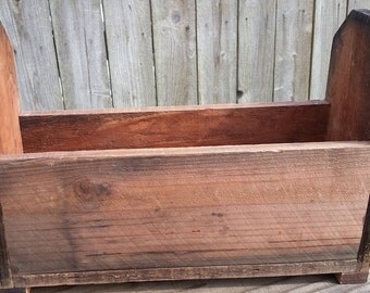 Unique Rustic Handmade Planter box reclaimed wood