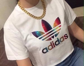 rainbow adidas shirt