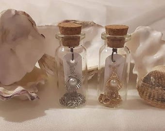 Customizable Beach Message In A Bottle Necklace