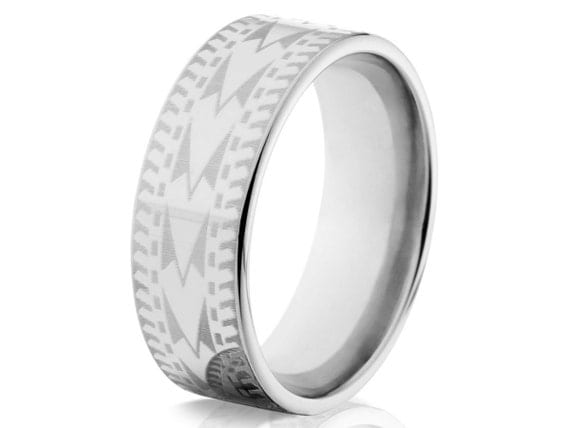 Mens Tribal Wedding Bands – Mini Bridal