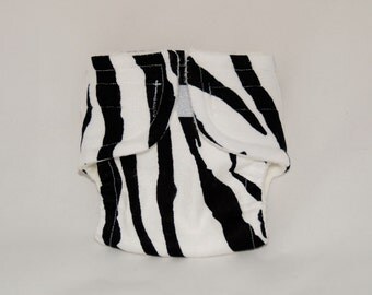 Doll Diaper - Zebra - Size Large