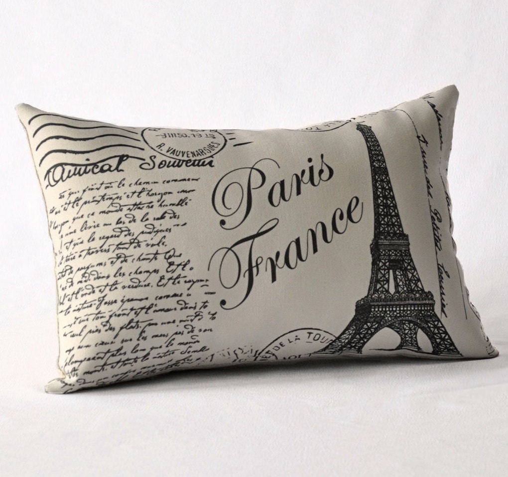 Paris France pillow