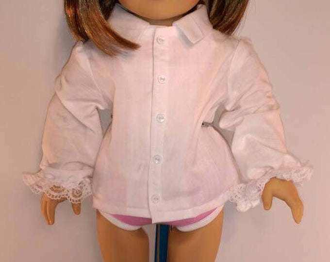 Long sleeve shirt fits 18 inch dolls