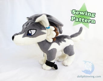 Wolf Link Plushie Sewing Pattern Add-On Embroidery Wolf Plush Pattern Pack Zelda Parts DIY PDF