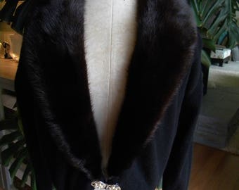 The little black cashmere and mink fur sweater