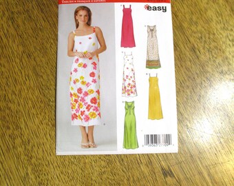 BOHO Easy Fitting Summer Dress - EASY A-Line Sleeveless Sundress - Sizes (10 - 22) - UNCUT Sewing Pattern New Look 6371